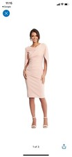 Betsy Adam  s Blush Cape Dress NWT