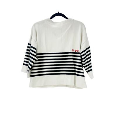 VICTORIA BECKHAM 1225WTR006173B9368 関税送料込 VVB Victoria Beckham Sailor Knit Sweatshirt Crew Neck