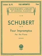 Schubert 4 Impromptus Op 90 Schirmer Piano Solo Sheet Music NEW 050257890