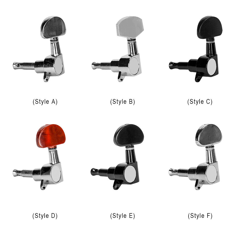 6Pcs Guitar Tuners Chrome Guitar Tuning Pegs for Electric/Folk/Acoustic Guitars - Picture 8 of 15