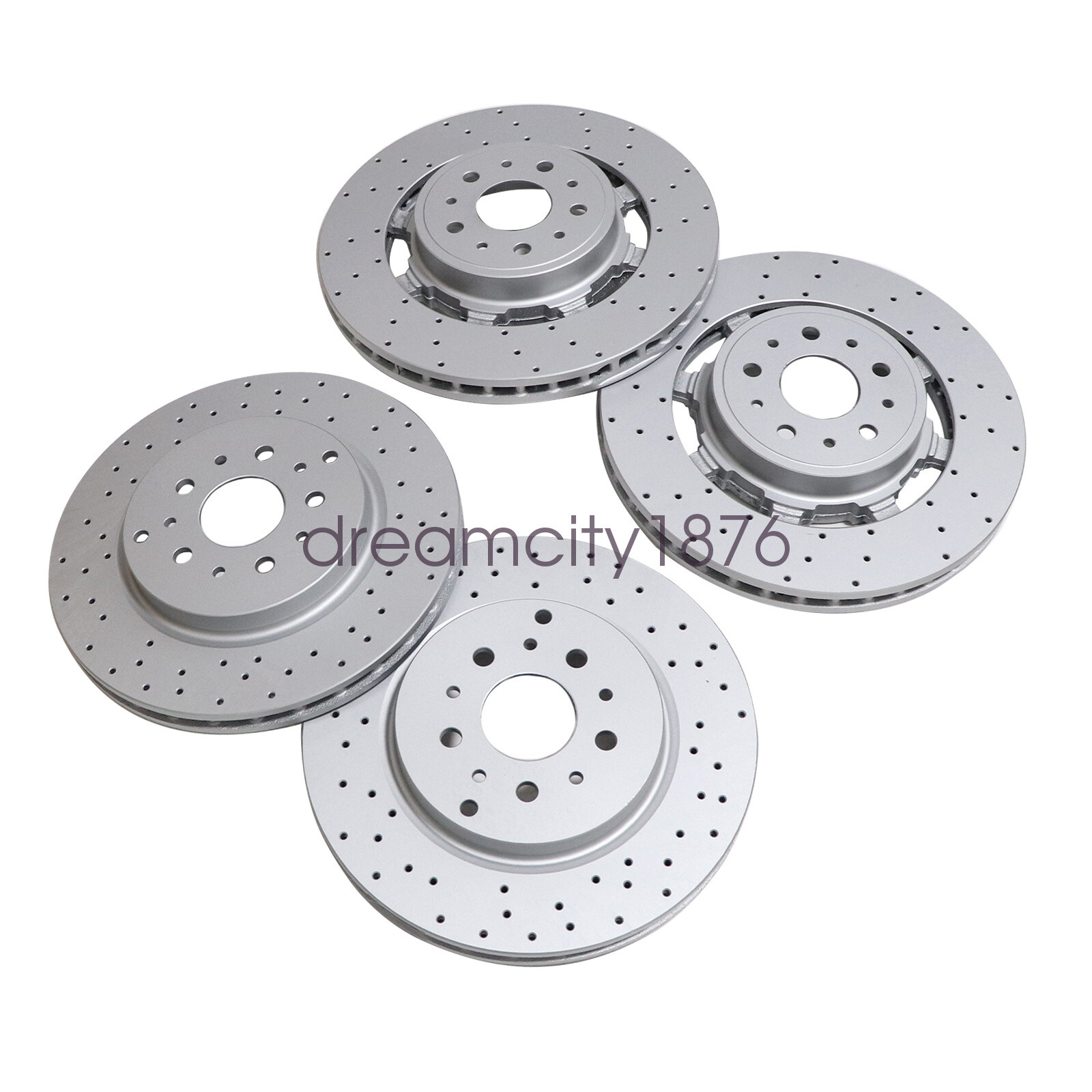 Fits For Maserati GranCabrio 2010- 2019 Brake Rotors Front+Rear 235318 228411
