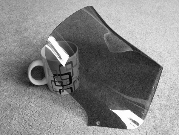 83-87 Suzuki gs1100 gs750es gs750 gs1100es Parabrisas Parabrisas Cubierta Foto 3 de 4