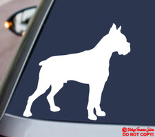 BOXER DOG Vinyl Decal Sticker Car Rear Window Bumper PET MASTIFF BULLDOG ANIMAL