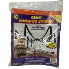 Vintage Halloween Giant 20 Ft Hanging Spider Decoration Sun Hill 1993