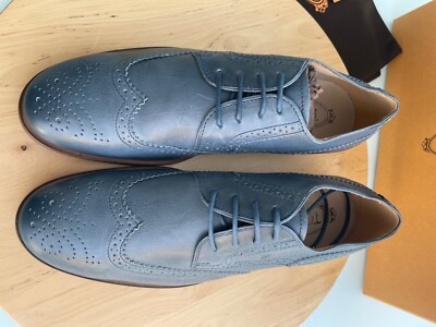 Tod\'s Men\'s Derby Bucature Cuoio SY Grey Leather Oxford shoes, Size UK 7 (US 8) $_57.JPG?set_id=880000500F main image 4
