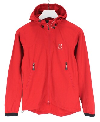 HAGLÖFS Jacke Damen L (LARGE) Stretch Dünn Ungefüttert Rot Kapuze
