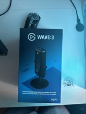 Elgato Wave:3 Usb Microphone For Streamers, Condenser, Cardioid, Internal Pop-fi
