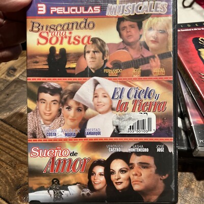 Buscando Una Sorisa / El Cielo Y La Tierra / Sueno De Amor - DVD VG