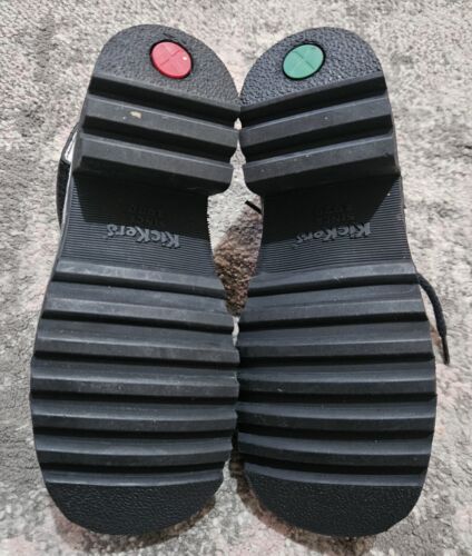 Zapatos con cordones de cuero negro Kickers talla UK 4 37 - Imagen 7 de 7