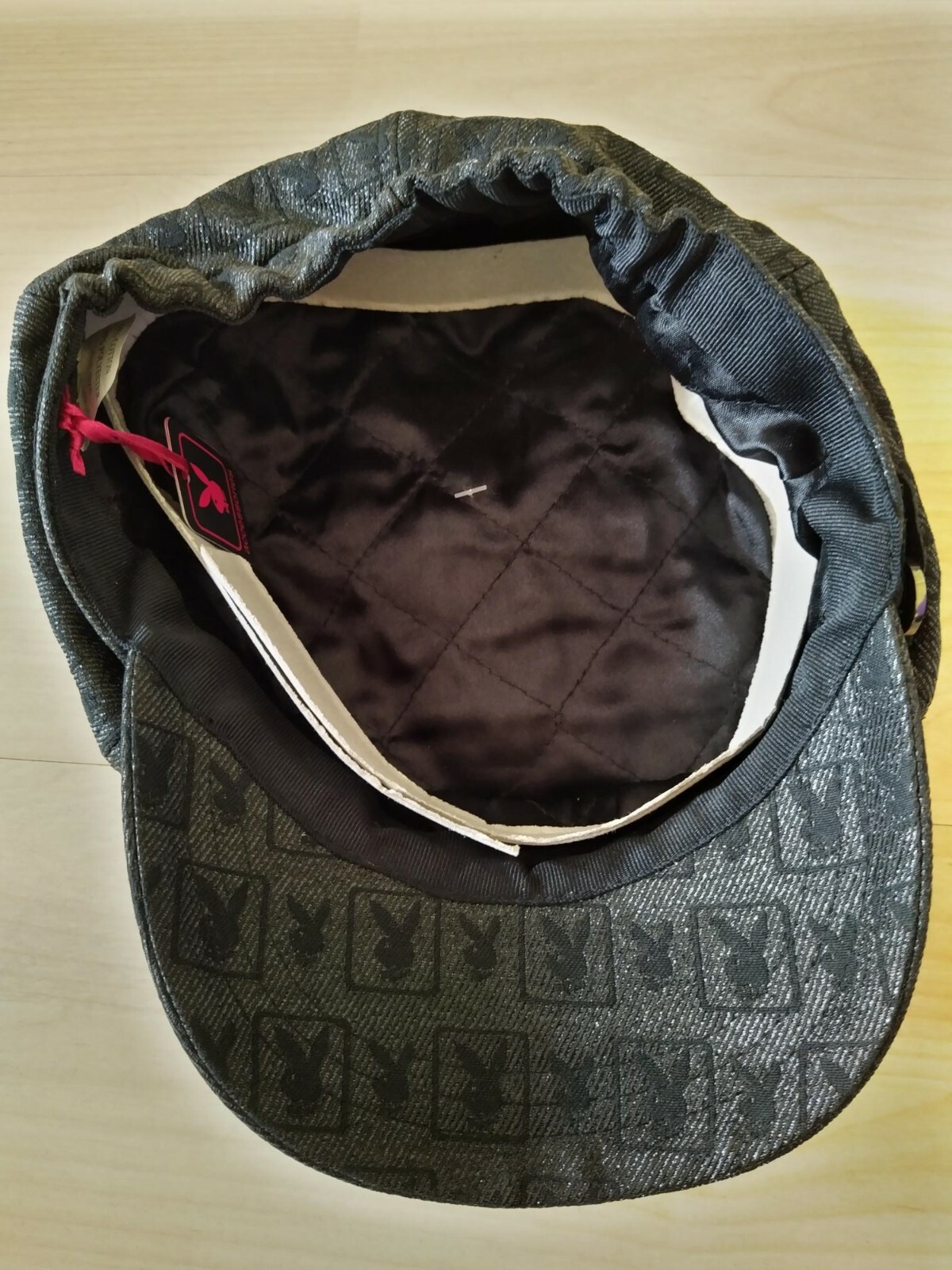 NEW PLAYBOY DESIGNER WOMENS UNISEX CAP HAT BLACK image 2
