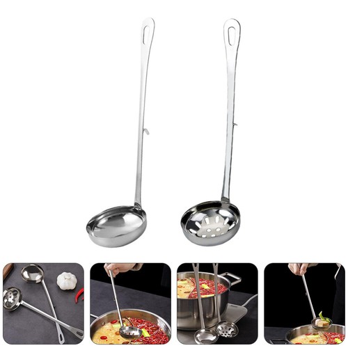 Stainless Steel Ladle Cooking Set Hot Pot Spoon Soup Serving Spoons