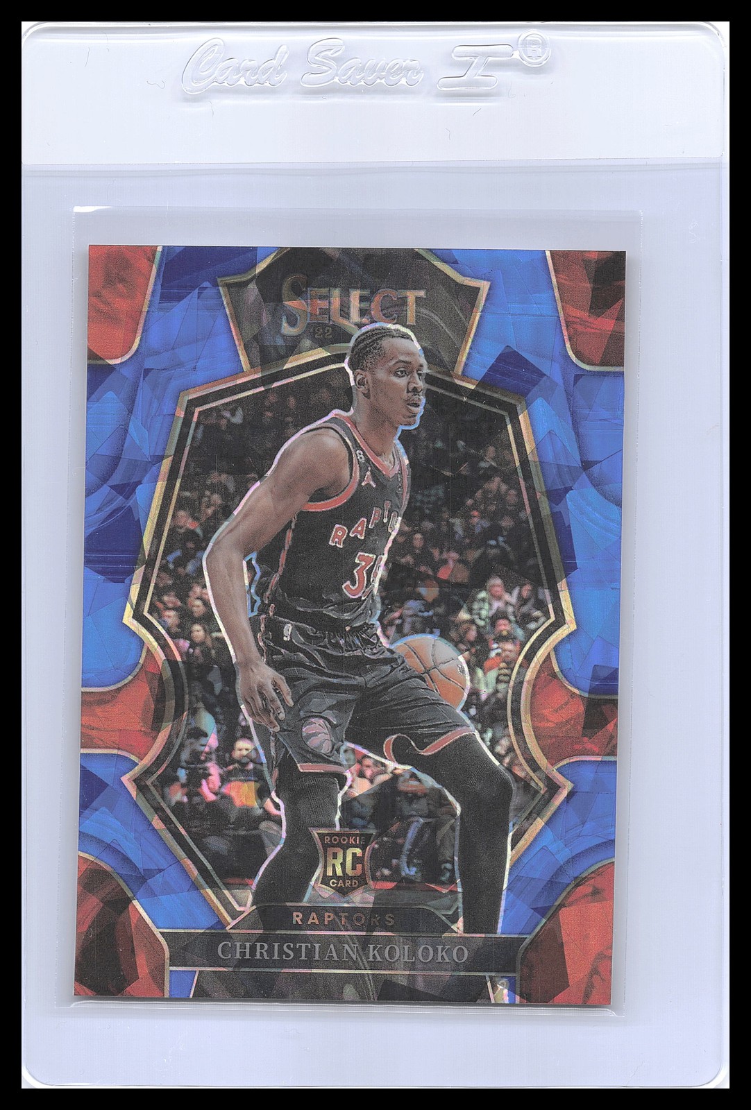 2022-23 Panini Select #185 Christian Koloko Blue Prizms