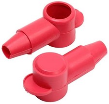 Fastronix 5/16" - 1/4" Stud Terminal Cover 2 Pack  Red