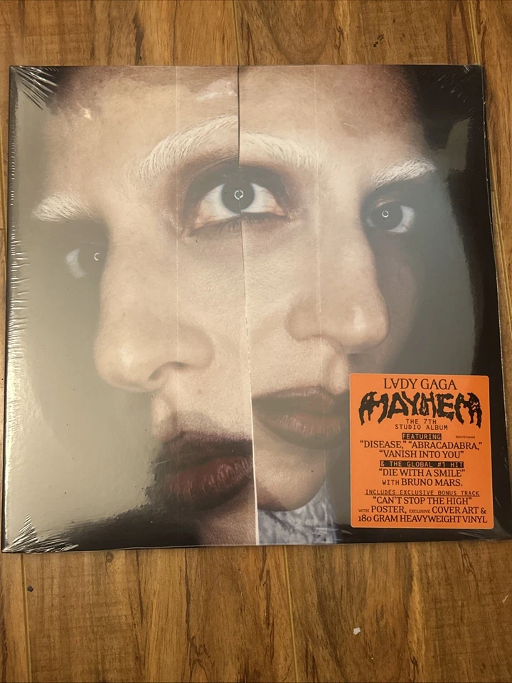 SIGNED Lady Gaga MAYHEM Store Exclusive 180g Black Vinyl RARE ALTERNATE ART - Image 2 of 4