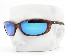 Costa Del Mar Brine Sunglasses Shiny Brown Tortoise Blue 580G Glass Lens w/case