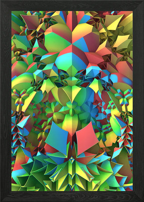 In the Tropics - 3-D Fractal Render Framed Wall Art Poster Canvas Print Picture