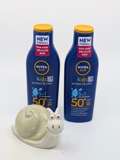2 x NIVEA SUN Kids Protect & Care 5 in 1 Sunscreen Sun Lotion SPF 50+ 200 ml 27.48 per litre