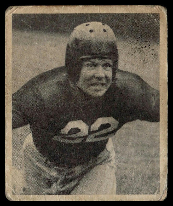 Chris Iverson #10 Football Cards 1948 Bowman trading card — raw and PSA graded price guide