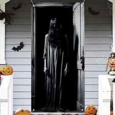 Halloween Scary Ghost Door Cover Haunted House Horror Party Decoration