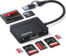 Lector de tarjetas de memoria 7 en 1, adaptador USB OTG y lector de tarjetas SD