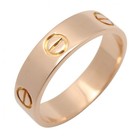 Bague CARTIER Love 18KRG or rose rose rose occasion femme taille US #9,25 #60