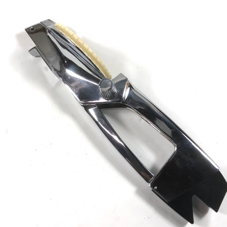 Máquina de etiquetas Midgie Matic de metal cromado DYMO con rueda oficina vintage usada en excelente estado Foto 3 de 4