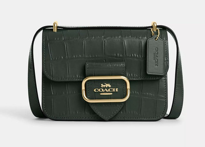 NWT Coach Morgan Square Crossbody Crocodile Leather CN313 Amazon Green