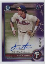 2022 Bowman Chrome Prospect Purple Refractor /250 Gavin Tonkel #CPA-GTL Auto zo6
