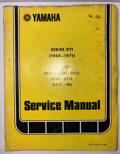 Yamaha Service Manual Series DT1 1968-71 LIT-11612-14-99