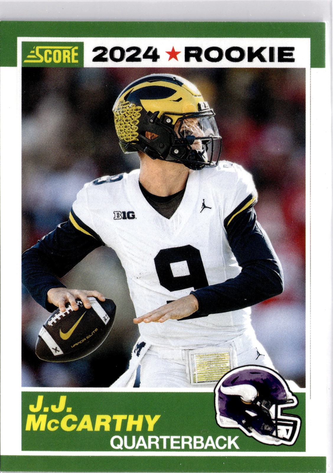 2024 Score #8 J.J. McCarthy 35th Anniversary Rookies