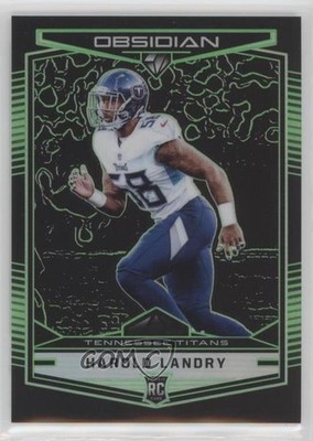 2018 Panini Obsidian Electric Etch Green 14/25 Harold Landry #155 Rookie RC s7f