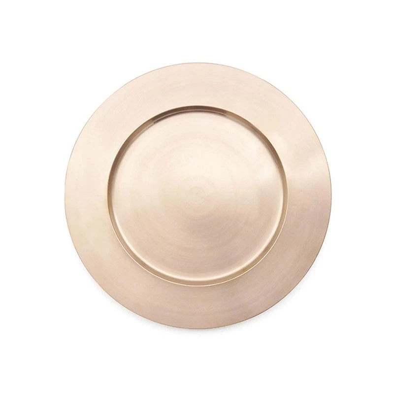 Plato de cena de latón Geochang Yugi "Hyang 27" hecho a mano por maestros artesanos en Corea Foto 2 de 4