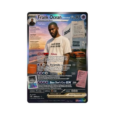 Frank Ocean ~ Pokémon card