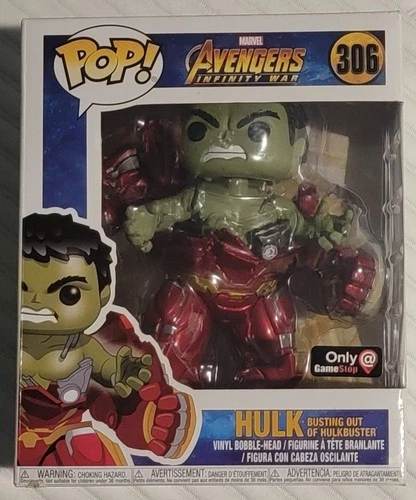 Funko Marvel Avengers Infinity War Hulk GameStop Exclusive Pop! Vinyl #306
