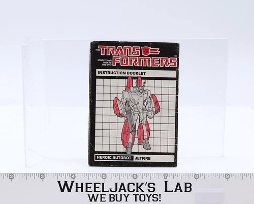 Jetfire Instructions Manual Booklet 1984 Hasbro G1 Transformers Vintage Figure