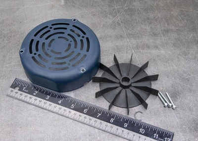 #ad Leeson Electric Motor Rear Plastic Fan Steel Cover Guard amp; Screws 56 Frame $63.99