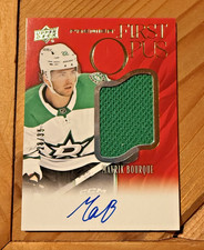 Mavrik Bourque 2024-25 UD Premier First Opus Rookie Jersey Auto /35 Dallas