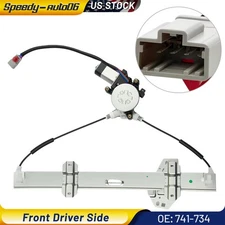 Power Window Regulator For Honda Civic Sedan Front Driver w/ Motor 1996-2000