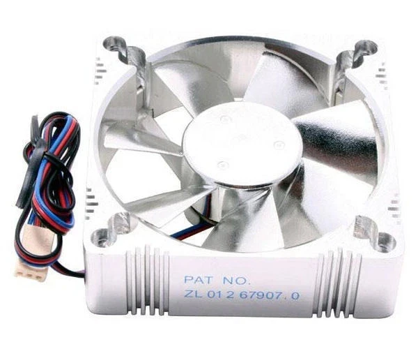 Evercool 120x120x25mm 4LED Aluminum Fan (R,B,G,O) ALED 12025 - Image 2 of 4