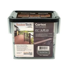 TimberTech Cortex AZEK 2,5" Sistema di fissaggio a ponte nascosto grigio sale marino