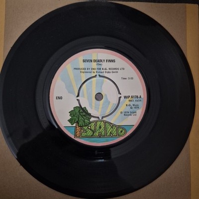 Brian Eno - Seven Deadly Finns - Vinyl 7'' Single - WIP 6178 - Free UK Postage 