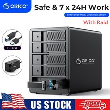 ORICO 5Bay Raid SATA Hard Drive Enclosure Safety Lock Docking Station USB3.0