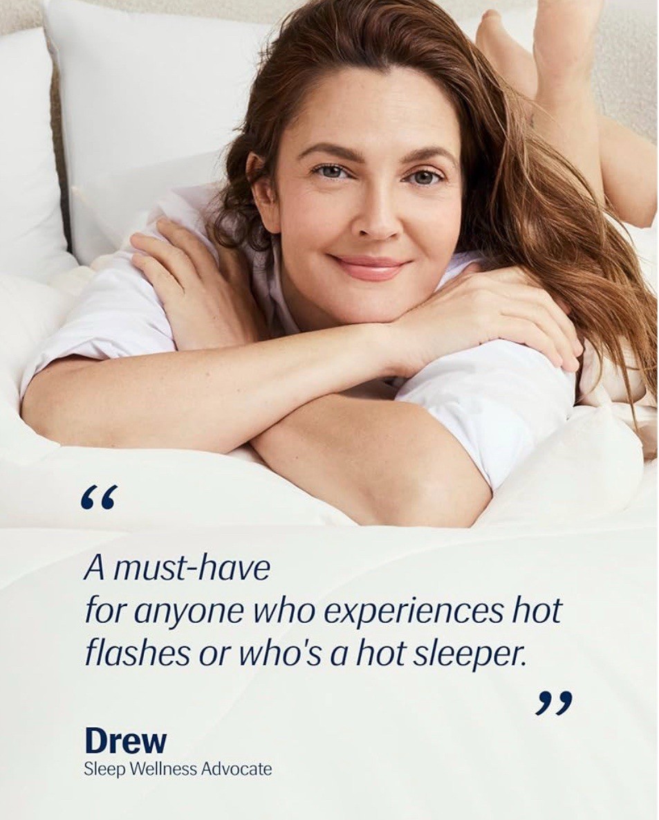 REST Evercool Cooling Comforter Full/Queen Blanket Ivory Hot Sleeper 90” X 90”