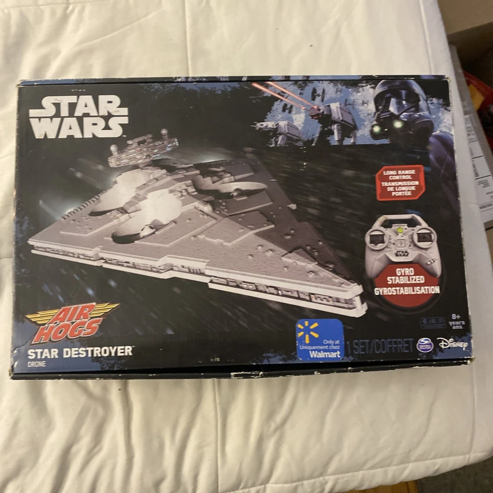 Star Wars Star Destroyer Drone Air Hogs Remote Control Toy New Open Box 11½" L - Image 4 of 4