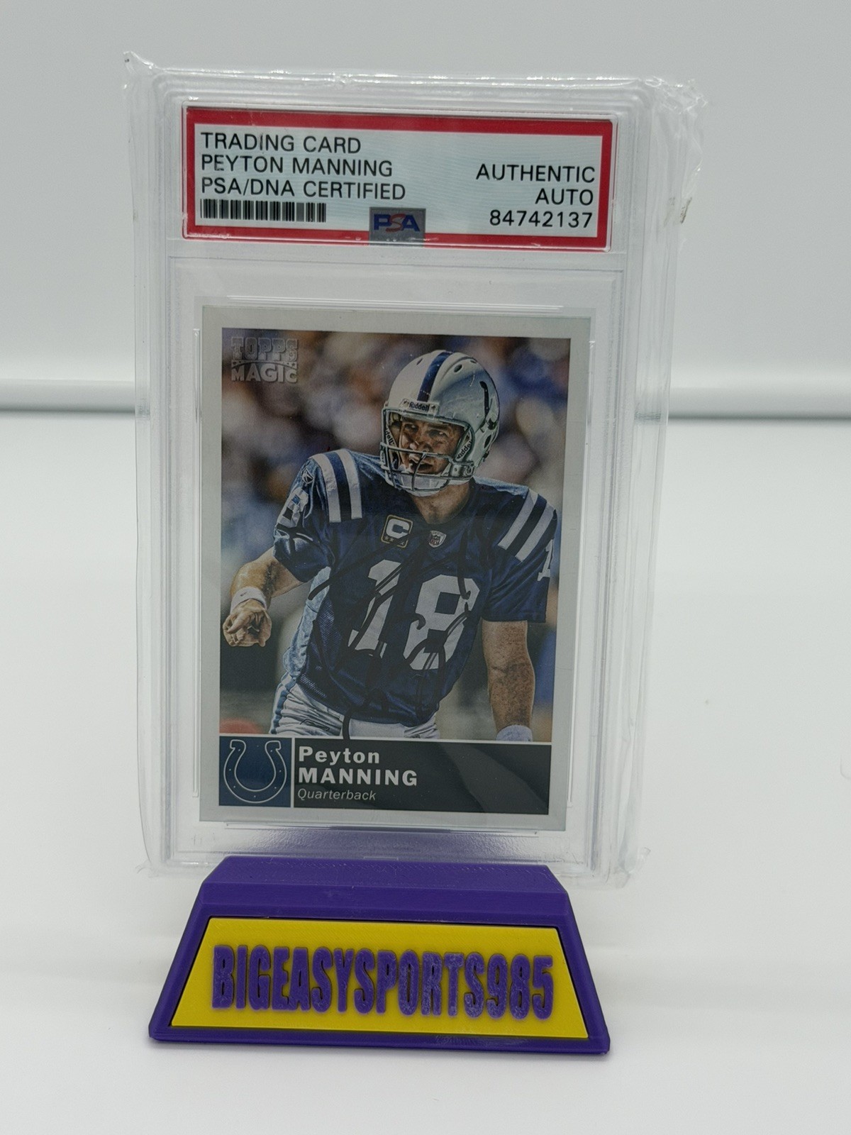2010 Topps Magic - Peyton Manning #71 Autograph