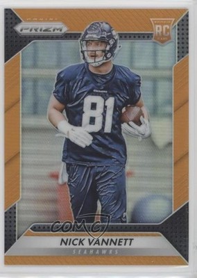 2016 Panini Prizm Rookie Orange Prizm 66/299 Nick Vannett #236 Rookie RC n0c