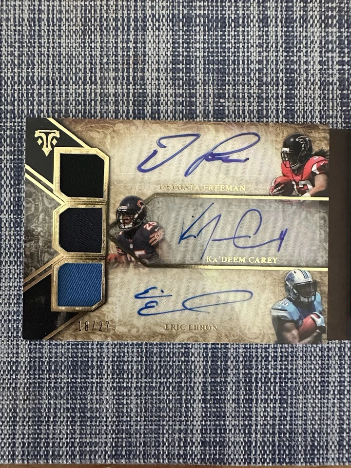 2014 Triple Threads Six Auto Relic Reggie Bush, Forte, Freeman, White, Ebron /27 - Image 3 of 4