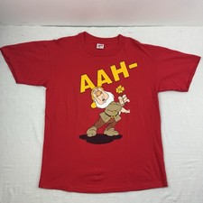 Vintage Sneezy 7 Dwarf Disney On Ice T Shirt Adult XL Walt Disney Cartoon 90s
