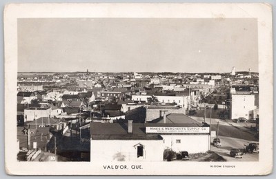 Val d'Or Quebec Canada Real Photo Postcard RPPC