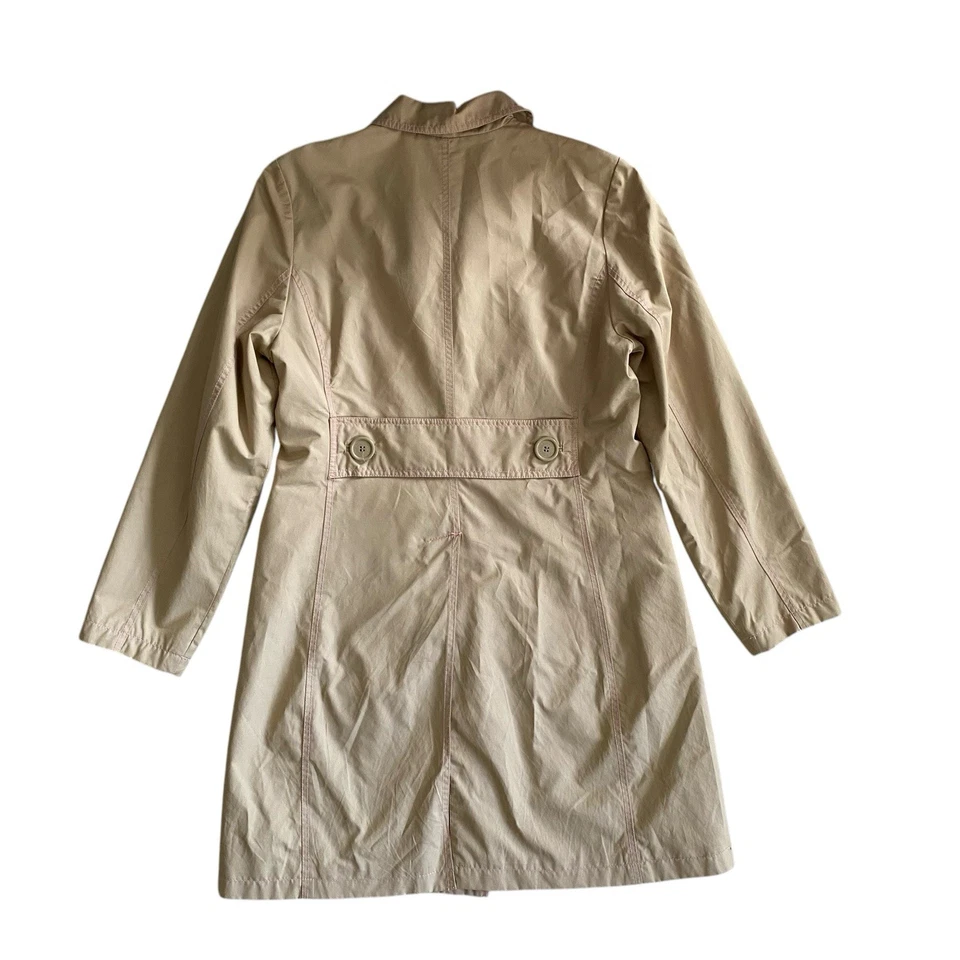 De colección Años 90 Y2K Casa de Muñecas Bronceada Trinchera Ajustada Talla Grande Foto 4 de 4